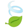 Leaf Fluttering In Wind Emoji 🍃 image - Google Noto Color Animated style