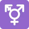 Emoji Maschio con ictus e segno maschile e femminile ⚧ image - Twitter / X (Twemoji) style