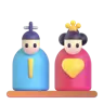 ตุ๊กตาญี่ปุ่น Emoji 🎎 image - Microsoft 3D Fluent style