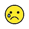 Crying Face Emoji 😢 image - OpenMoji style