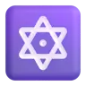 Dotted Six-Pointed Star Emoji 🔯 image - Microsoft 3D Fluent style