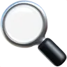 Emoji Lente d'ingrandimento a sinistra 🔍 image - Apple style