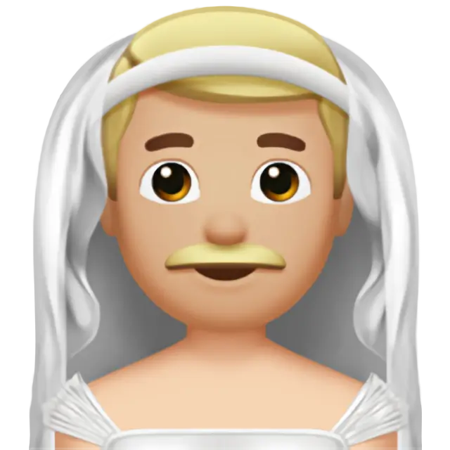 Man With Veil: Medium-Light Skin Tone