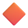 대형 오렌지 다이아몬드 Emoji 🔶 image - Microsoft 3D Fluent style