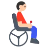 Man In Motorized Wheelchair: Light Skin Tone Emoji 👨🏻‍🦼 image - Tossface style