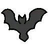 Chauve souris Emoji 🦇 image - OpenMoji style