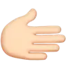 Rightwards Hand: Light Skin Tone Emoji 🫱🏻 image - Apple style