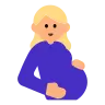 Pregnant Woman: Medium-Light Skin Tone Emoji 🤰🏼 image - Tossface style