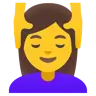Woman Getting Massage Emoji 💆‍♀️ image - Google Noto Color style
