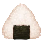 Rice Ball Emoji 🍙 image - Facebook Meta style