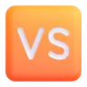Vs กำลังสอง Emoji 🆚 image - Microsoft 3D Fluent style
