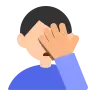 Man Facepalming: Light Skin Tone Emoji 🤦🏻‍♂️ image - Tossface style