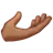 Palm Up Hand: Medium Skin Tone