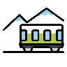 Emoji Ferrovia di montagna 🚞 image - OpenMoji style