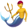 Merman Emoji 🧜‍♂️ image - Apple style