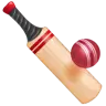 Kij krykietowy i piłka Emoji 🏏 image - WhatsApp style