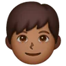 Boy: Medium-Dark Skin Tone Emoji 👦🏾 image - Samsung style