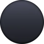 ミディアムブラックサークル Emoji ⚫ image - Facebook Meta style