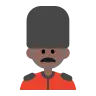 Man Guard: Medium-Dark Skin Tone Emoji 💂🏾‍♂️ image - Tossface style