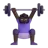 Woman Lifting Weights: Dark Skin Tone
