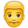 Mann Emoji 👨 image - WhatsApp style