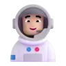Man Astronaut: Light Skin Tone Emoji 👨🏻‍🚀 image - Microsoft 3D Fluent style
