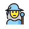 Woman Mage Emoji 🧙‍♀️ image - OpenMoji style