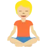 Person In Lotus Position: Medium-Light Skin Tone Emoji 🧘🏼 image - Twitter / X (Twemoji) style