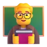 Man Teacher Emoji 👨‍🏫 image - Microsoft 3D Fluent style