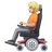Person In Motorized Wheelchair: Medium-Light Skin Tone
