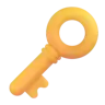 Alter Schlüssel Emoji 🗝 image - Microsoft 3D Fluent style