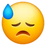 冷汗 Emoji 😓 image - Samsung style