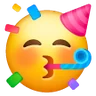 Gesicht mit Partyhorn und Partyhut Emoji 🥳 image - Samsung style