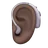 Ear With Hearing Aid: Dark Skin Tone