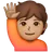 Person Raising Hand: Medium Skin Tone