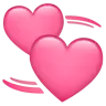 Drehende Herzen Emoji 💞 image - WhatsApp style