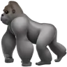 Emoji Gorilla 🦍 image - Apple style