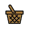 Emoji Cestino 🧺 image - OpenMoji style