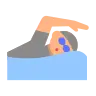 Person Swimming: Medium-Light Skin Tone Emoji 🏊🏼 image - Tossface style