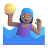Woman Playing Water Polo: Medium Skin Tone Emoji 🤽🏽‍♀️ image - Microsoft 3D Fluent style