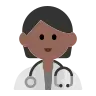 Health Worker: Medium-Dark Skin Tone Emoji 🧑🏾‍⚕️ image - Tossface style