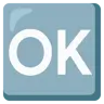 Эмодзи В чёрном квадрате Ok 🆗 image - Google Noto Color style