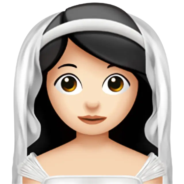 Woman With Veil: Light Skin Tone