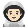 Man Astronaut: Light Skin Tone Emoji 👨🏻‍🚀 image - Google Noto Color style