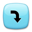 Right Arrow Curving Down