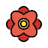Emoji rosone 🏵 image - OpenMoji style
