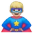 Man Superhero: Medium-Light Skin Tone