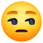 Unamused Face Emoji 😒 image - Facebook Meta style