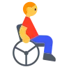 Man In Manual Wheelchair Emoji 👨‍🦽 image - Tossface style