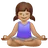 Woman In Lotus Position: Medium Skin Tone